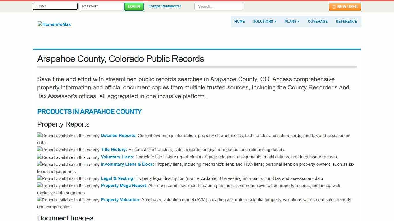 Arapahoe County, Colorado Public Records & Documents Search | HomeInfoMax